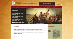 Desktop Screenshot of founderspatriots.org