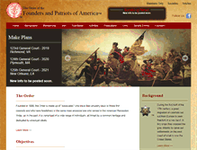 Tablet Screenshot of founderspatriots.org
